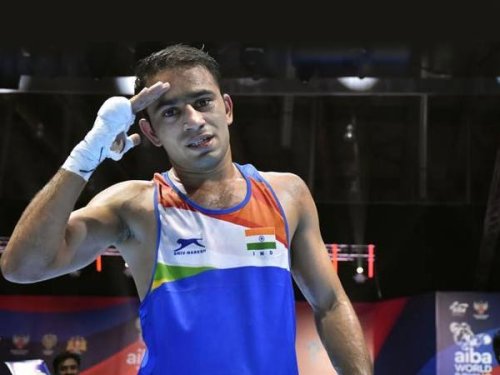 Gold medalist Amit Panghal for boxing match in Birmingham 2022 commonwealth games