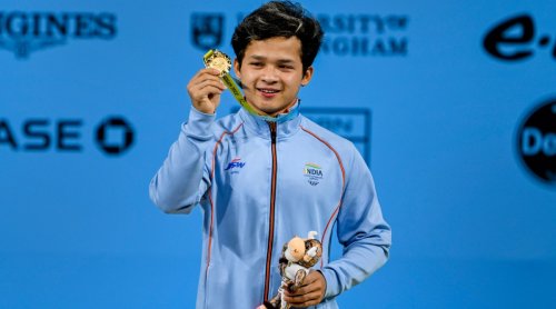 Gold medalist Jeremy Lalrinnunga for Weightlifting match in Birmingham 2022 commonwealth games
