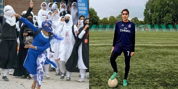 Stone-pelting girl scores a goal for women's football team to shed her Stone-Pelter Tag