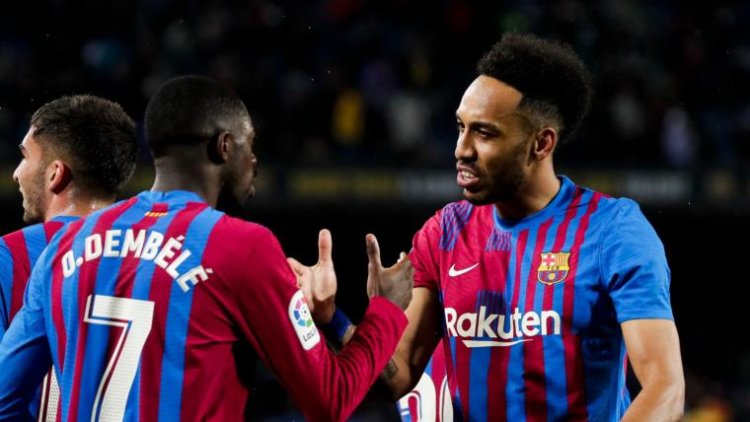 Barcelona vs. Celta Vigo result: Dembele, Aubameyang star in Barca win amid concern for Araujo