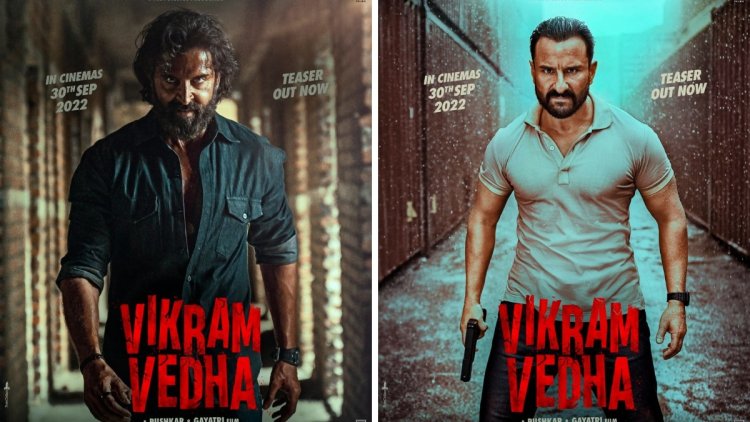 'Vikram Vedha' teaser out, Saif Ali Khan and Hrithik Roshan seen in action avatar